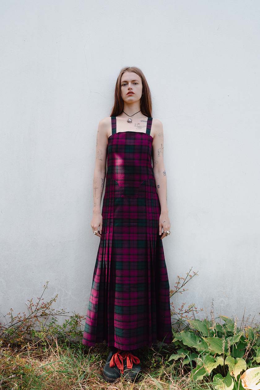 Pink Tartan Dress Kodai Pink Tartan Dress Kodai